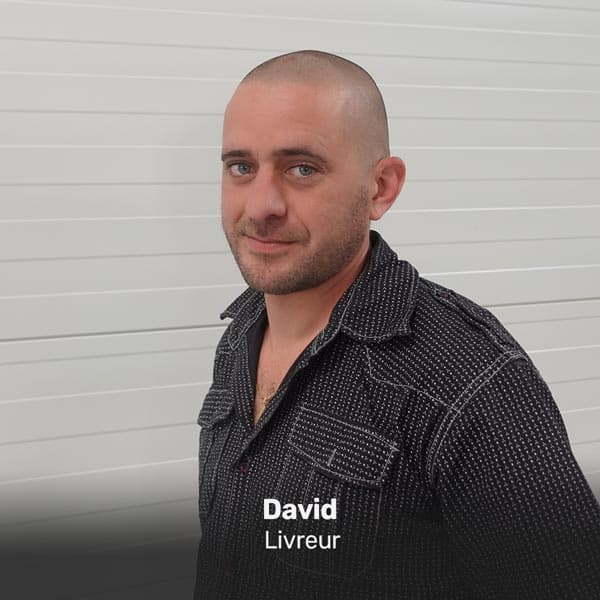 Portrait de David, Livraison chez VERTIGE