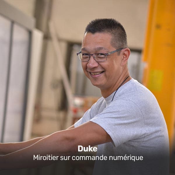 Portrait de Duke, Miroitier — Commande numérique chez VERTIGE
